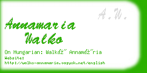 annamaria walko business card